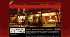 Desktop Screenshot of hemingwayshotel.com